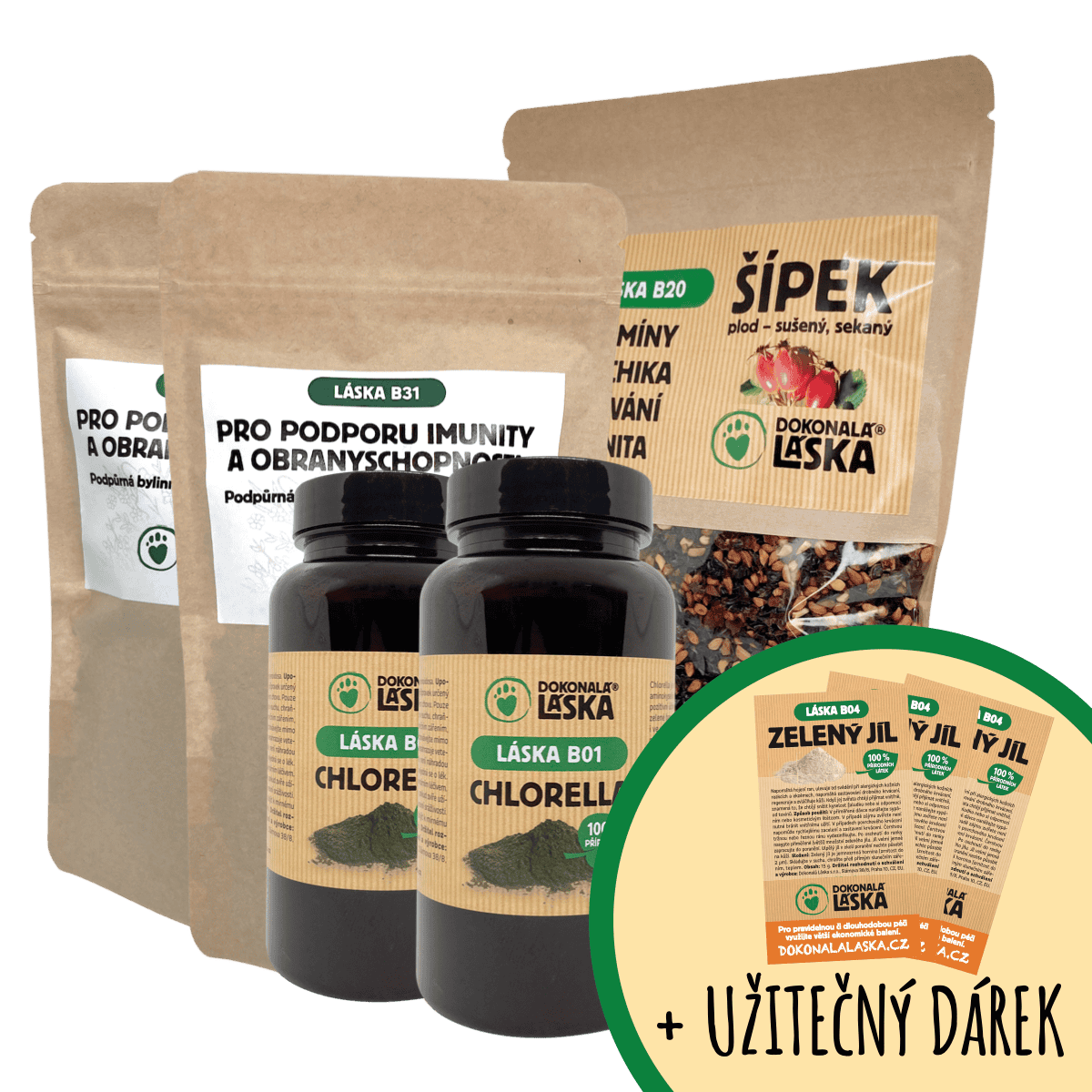 Dokonalá Láska DETOXIKACE, REGENERACE, IMUNITA / Zvýhodněný set L