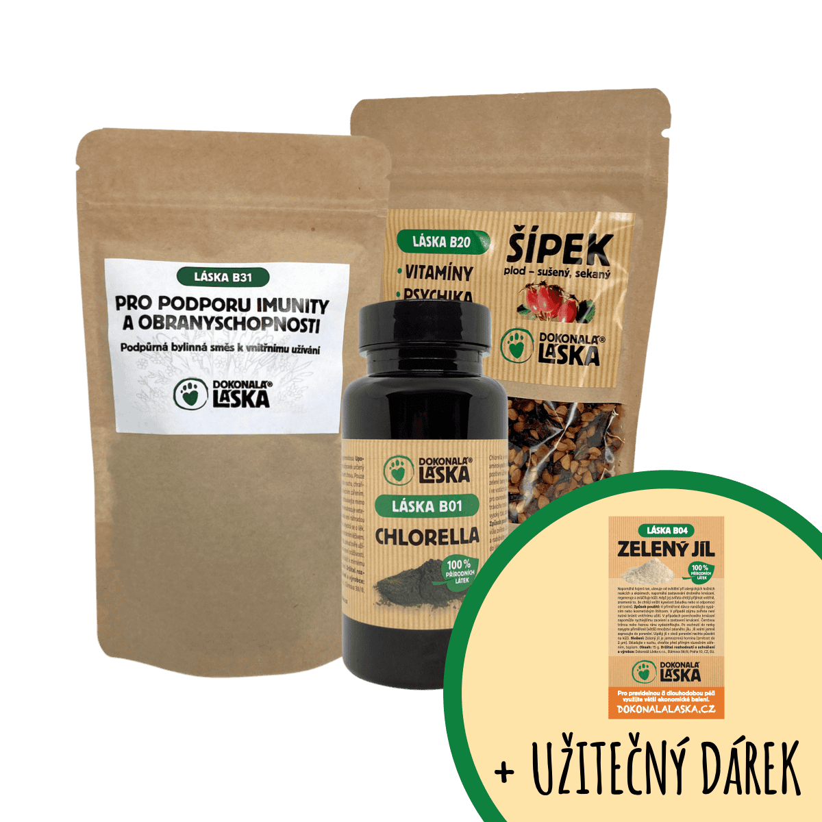 Dokonalá Láska DETOXIKACE, REGENERACE, IMUNITA / Zvýhodněný set S